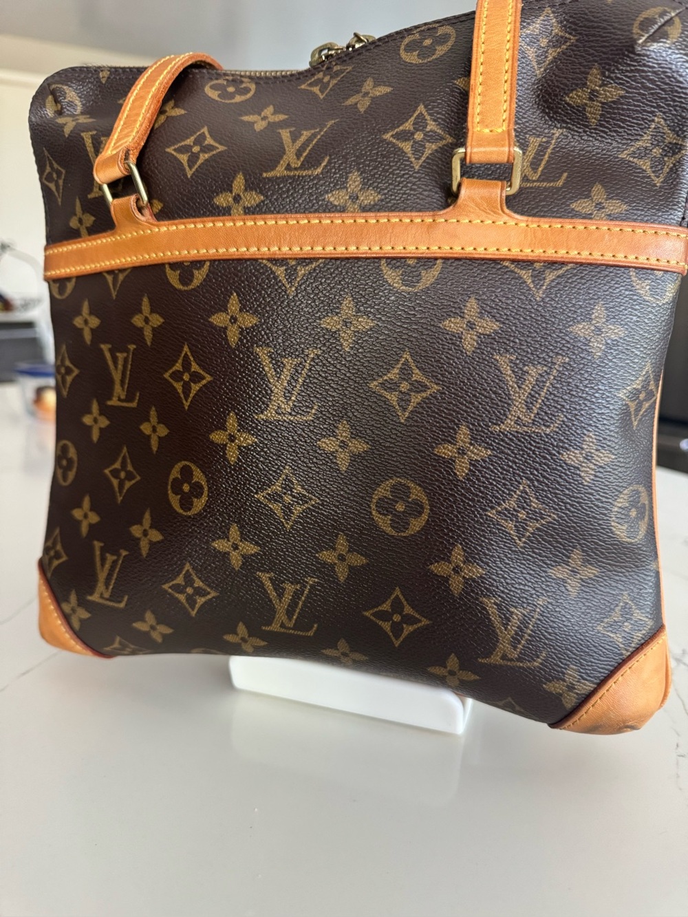 Louis Vuitton Monogram Canvas Messenger Bag in Brown and Tan